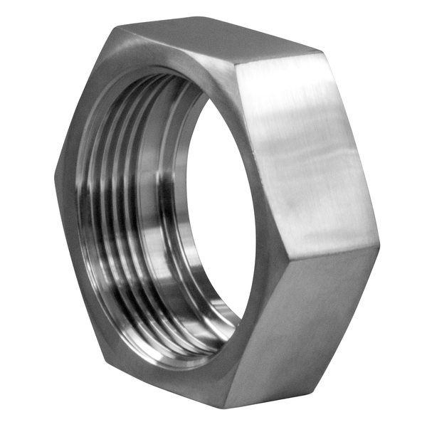Steel & Obrien 2" Hex Nut (Acme Thread For Bevel Seat/John Perry) - 304SS 13H-2-304